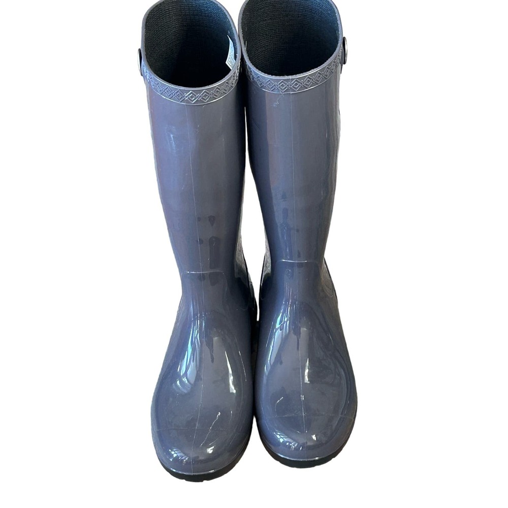UGG Women's Shaye Rain Boot Waterproof Grey Glossy Finish